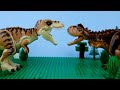 LEGO Jurassic World: T-Rex Fight STOP MOTION LEGO T-Rex vs Carnotaurus | LEGO | Billy Bricks