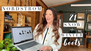 Let’s go shopping at NORDSTROM for WINTER + SNOW BOOTS | 21 boots that are practical + still stylish
