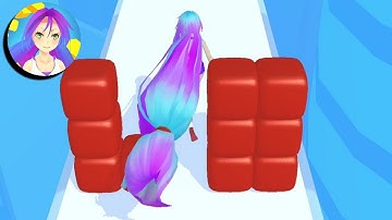 Hair Rush - Gameplay (Android, iOS) All Levels - Levels 1-18