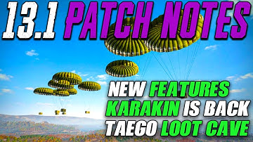 NEW LOOT DROP SYSTEM | PUBG PATCH NOTES 13.1 REVIEW | TAEGO LOOT KEY BUZZKILL SLR EMERGENCY LANDING