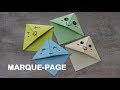 Faire un marquepage kawaii en origami simple et rapide