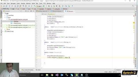 Android SQLite(Insert, Update, Delete) Part 2