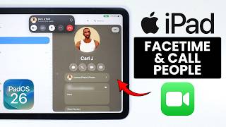 كيفية إجراء مكالمة فيديو أو مكالمة من جهاز iPad - إعداد مكالمة FaceTime (iPadOS 26) screenshot 4