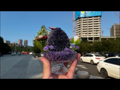 Sen Nail】今日は天然石の鉢植えに新作があります - YouTube