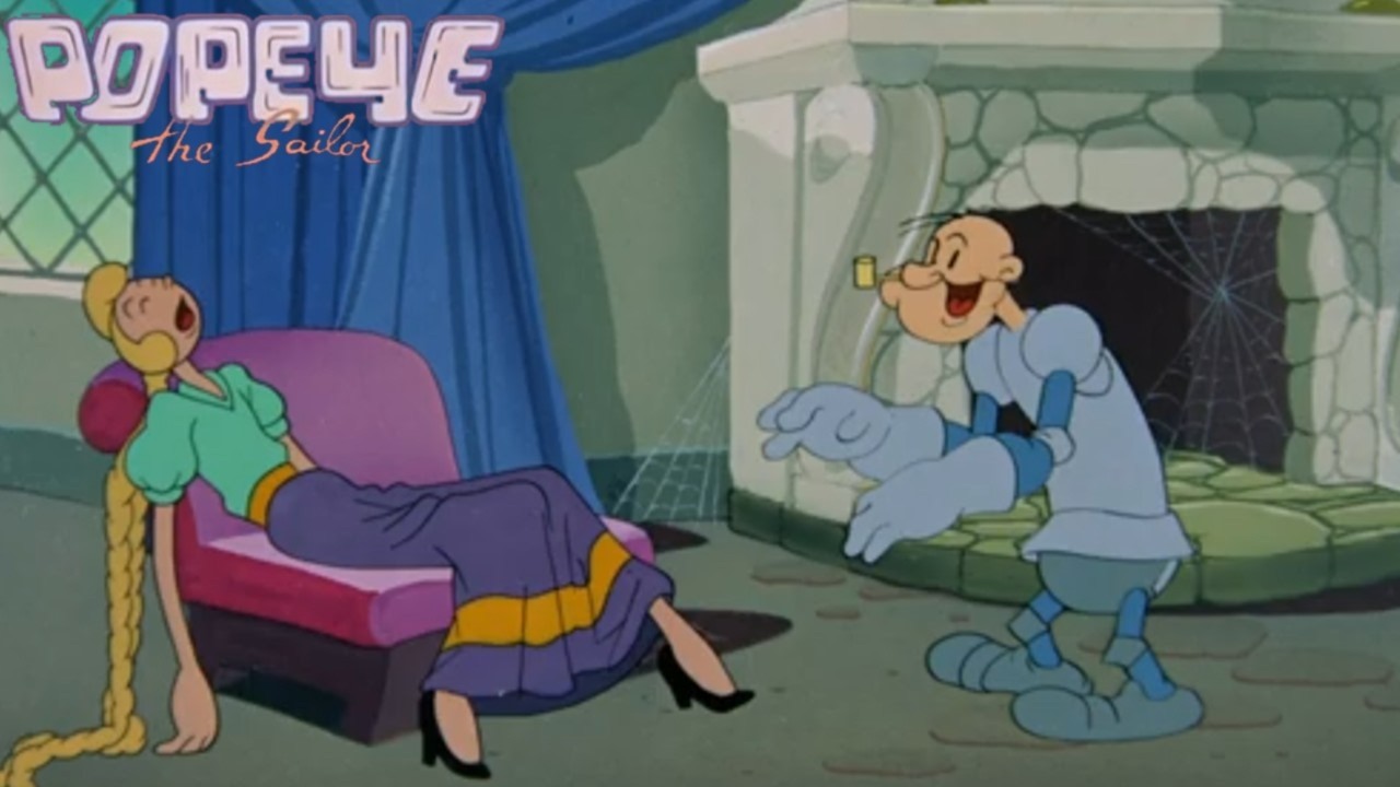 Wotta Knight 1947 Popeye the Sailor Famous Studios Cartoon Short Film | #Popeye Animation Review