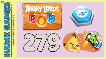 Angry Birds Stella POP Bubble Shooter Level 279 - Walkthrough, No Boosters