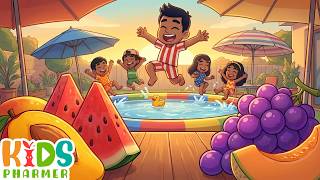 Fruits Song | Summer Fruit Pool Party | Nursery Rhymes and Kids Songs