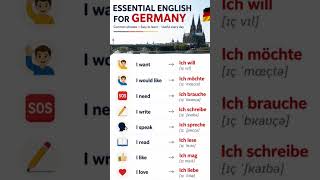 Essential English to German Phrases 🇩🇪 | Speak German Easily. #germanforbeginners #learngermandaily
