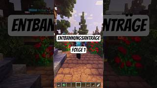 Witzige Entbannungsanträge nach langer Pause auf unserem Minecraft Citybuild Server