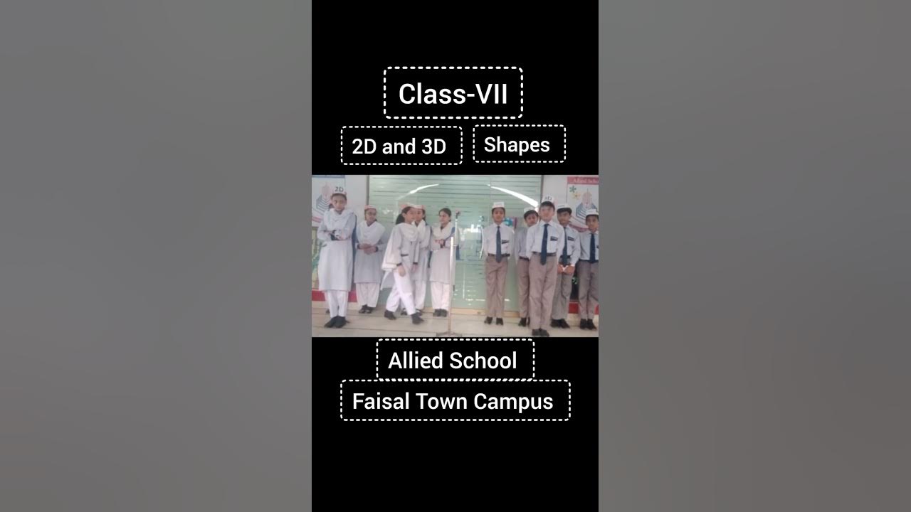 Difference 2d and 3d shapes youtube