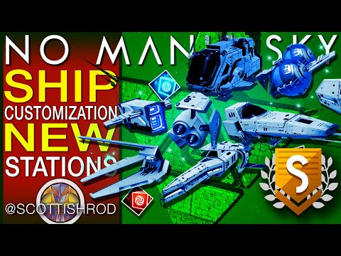 Orbital - How To Use Ship Customization - New Space Stations - New Base Parts -  NMS Scottish Rod