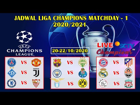 Jadwal Liga Champions Matchday 1 Live Sctv Psg Vs Manchester United Uefa Champions League 2020 21 Youtube