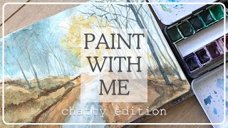 Paint with Me - Chatty Art Vlog ✨ Watercolour on Talens Sketchbook