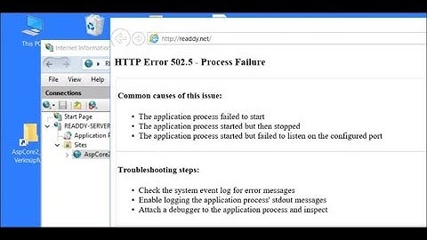 Solved: HTTP Error 502.5 - Process Failure on Asp.Net Core 2 Mvc. Check AspNetCore-Version