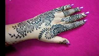 Back Hand Mehndi Design Easy and Latest for karwa chauth