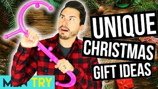 Men Try Unique Christmas Gift Ideas