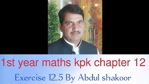 #1st year #maths #kpk #Exercise #12.5