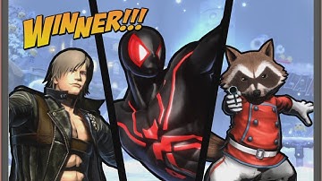 UMVC3 - SPIDER-MAN/ROCKET RACCOON/DANTE ONLINE 3!