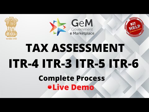 Tax Assessment In Gem  | Tax assessment in gem itr 4 | tax assessment in gem problem solution | GeM