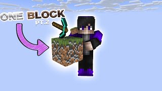 ELIAS SPIELT ZUM 2. MAL MINECRAFT ONE BLOCK screenshot 5