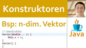 💻 JAVA | Konstruktoren 09 - Beispiel n-dimensionaler Vektor (Übung mit Lösung als Demo)