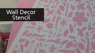 Wall Decor - Stencil technique on a Canvas