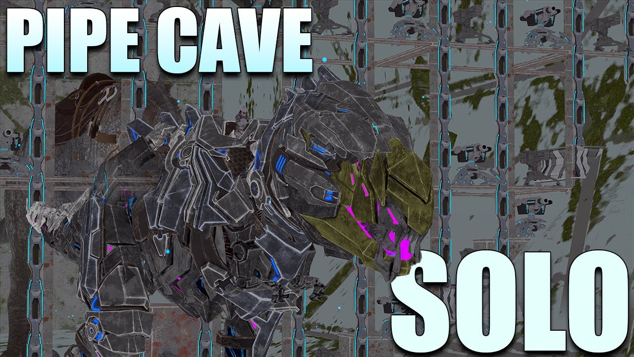 Строительство пещеры в канализации Ark в одиночку против 500 игроков! | Полное уничтожение всех п...