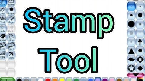 Stamp tool ||  TuxPaintTutorial || Tuxpaint || stamp tool in tux paint
