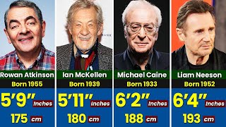 Heights of Famous British Hollywood Actors in 2024 | Shortest and Tallest Actors