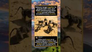 🐒 Brutal Baboon Troop Fight: The Harsh Hierarchy Rules of Wild Primates #Wildlife #AnimalFight