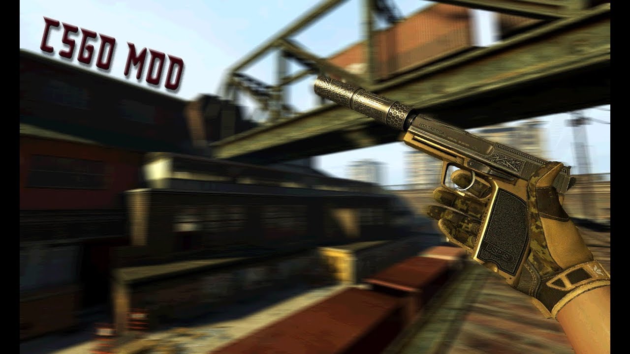 CSGO MOD for CS:S | SPORTY GLOVES - ARID - YouTube