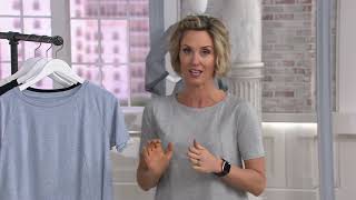Anybody Cozy Knit Short-Sleeve Swing Top On Qvc