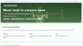 Vídeo XSLT Tienda de nutrición