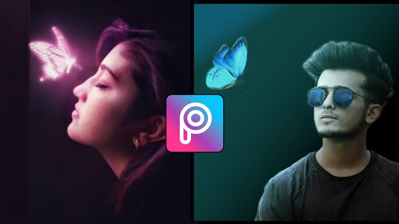 Edit Dark Tone with Glowing butterfly editing in PicsArt |SoloKing AR
