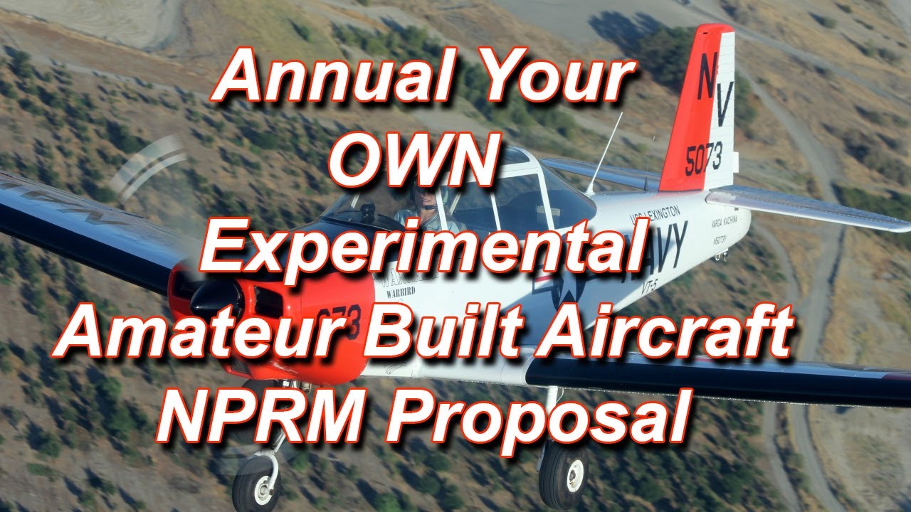 Proposal- The Repairman Inspection Course for Amateur Built aircraft owners 