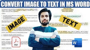 How to Convert Image to Text in Microsoft Word | Convert a Picture into Text  | Step By Step .