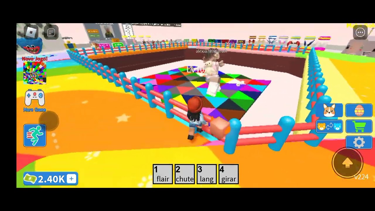 jogando roblox (color block) YouTube