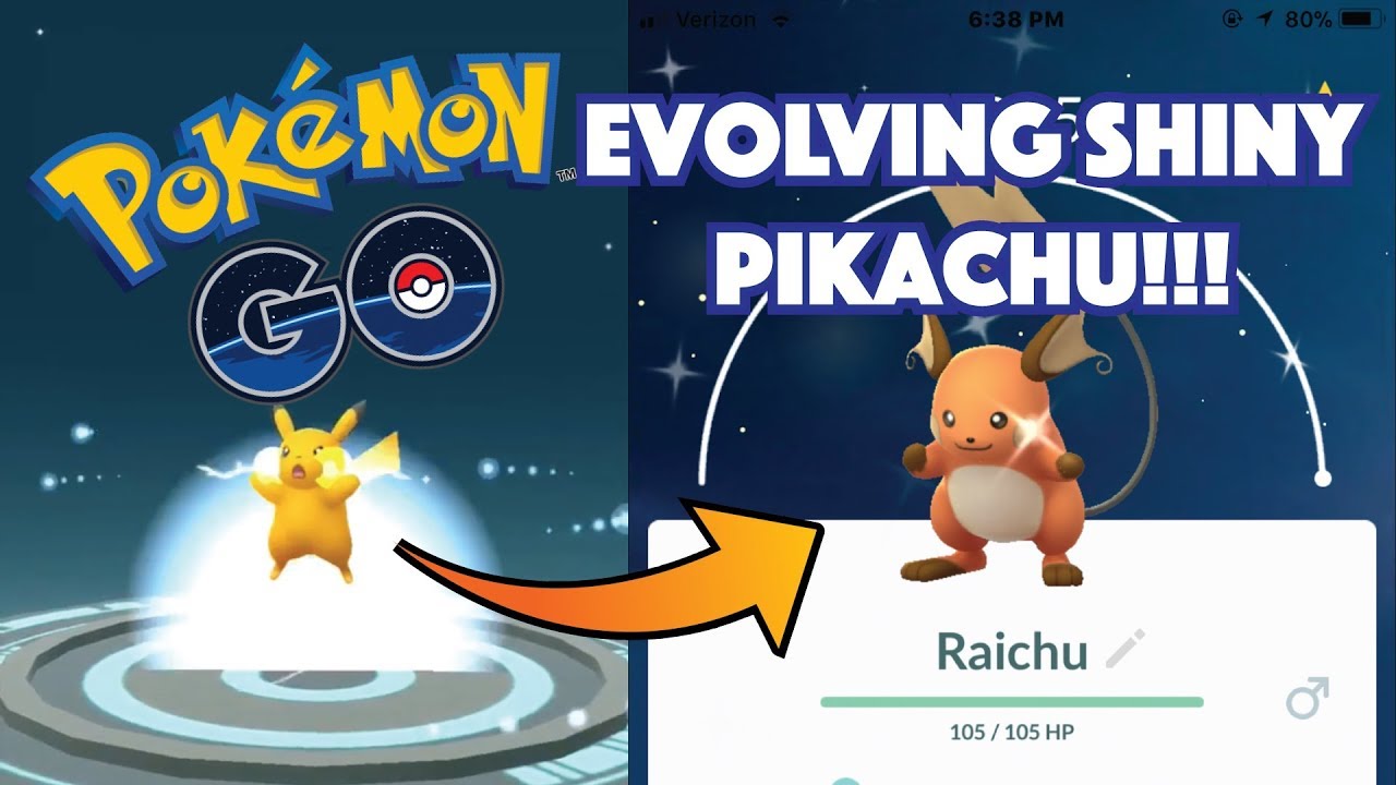 EVOLVING SHINY PIKACHU IN POKEMON GO!!!