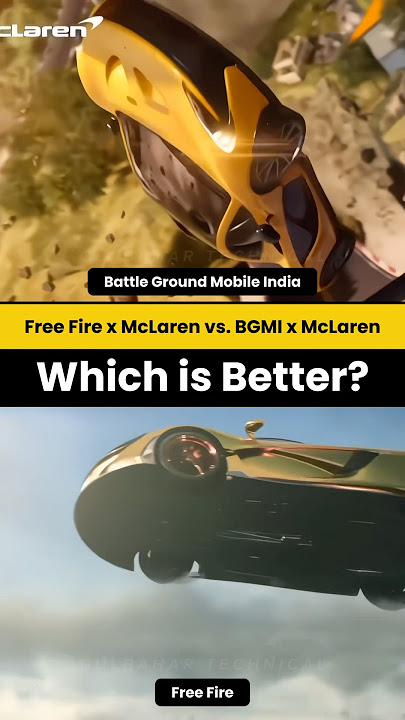 Free Fire vs BGMI x McLaren Collab – The Ultimate Crossover!