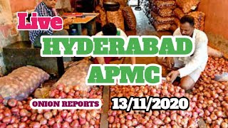 Live HYDERABAD APMC ONION REPORTS  13/11/2020 screenshot 4