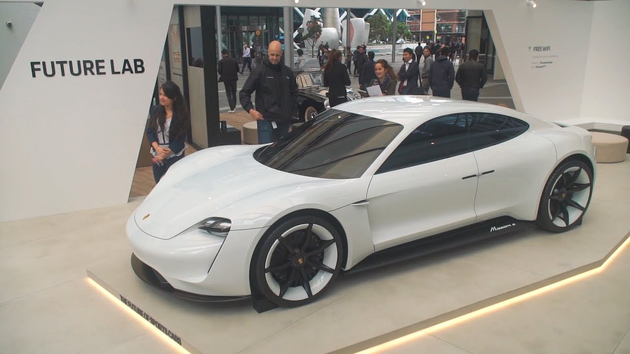 Porsche Mission E (Taycan Concept) on display in Sydney - YouTube