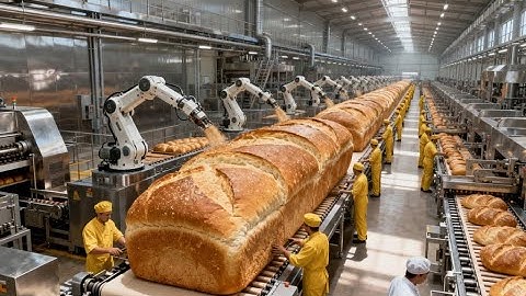 Inside the Modern Bread Factory: From Golden Field to Global Packed Loaf Bread (Full Process)
