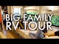 Big family rv tour  how we live in our rv fulltime w9 kids