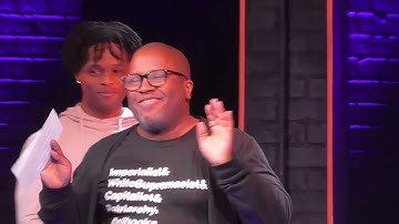 Michael R. Jackson bows - Lyceum Theater A Strange Loop matinee performance on January 7th, 2023