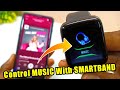 How to use music from smartband fitpro app