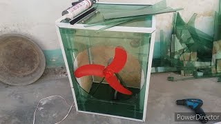 Air cooler 12 volt from broken glass pieces(desi jugar)