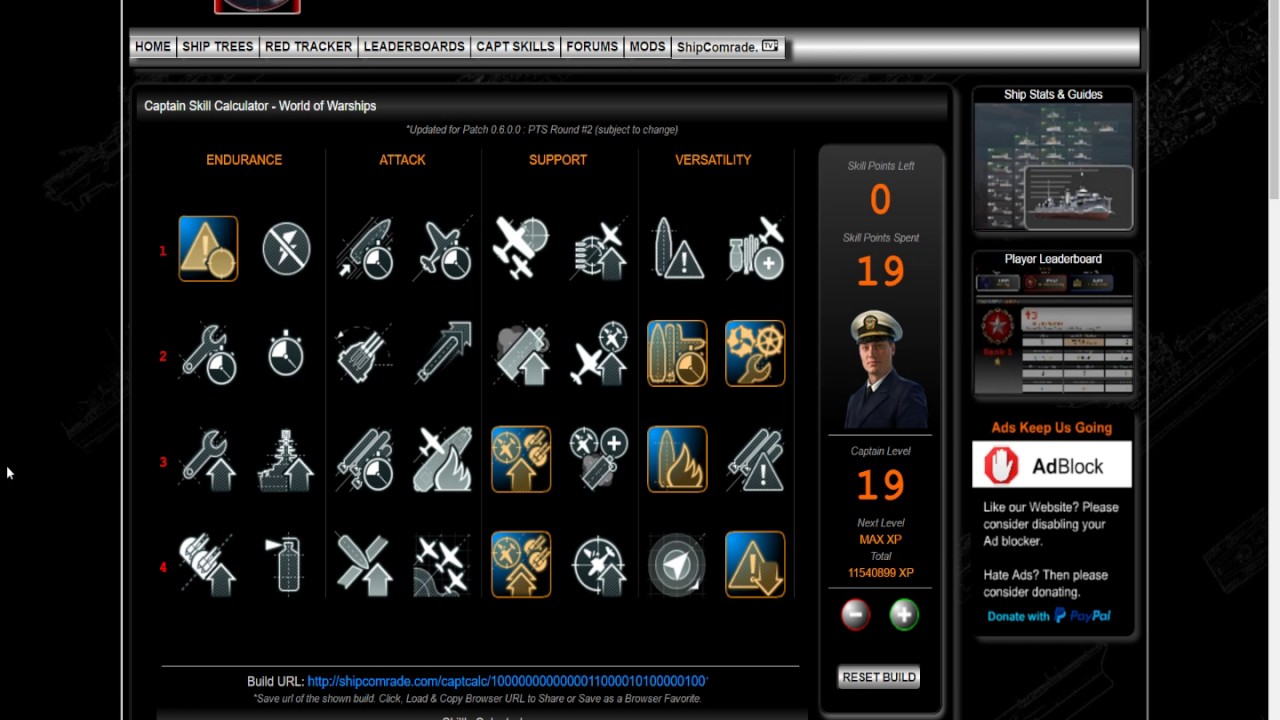 World of Warships: 0.6.0 Captain Skill Build: Akizuki - YouTube