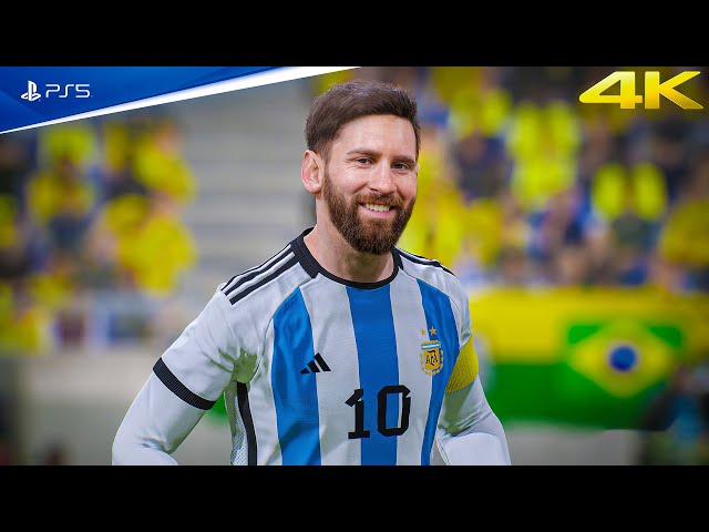 eFootball 2023 - Argentina Vs Brasil - NEW UPDATE v2.3.0 | PS5™ [4K60fps] class=