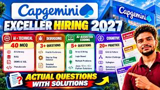 Capgemini Exceller Hiring 2027 Questions | Capgemini Hiring 2027 | Capgemini Latest Interview 2027