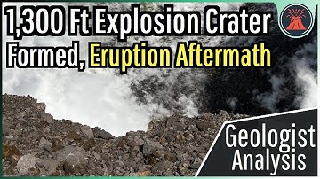 Africa Volcano Update; New Volcanic Collapse, 1,300 Ft Explosion Crater Formed